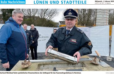 FWGH Lünen Horstmar – Grundsteinlegung 02/2023